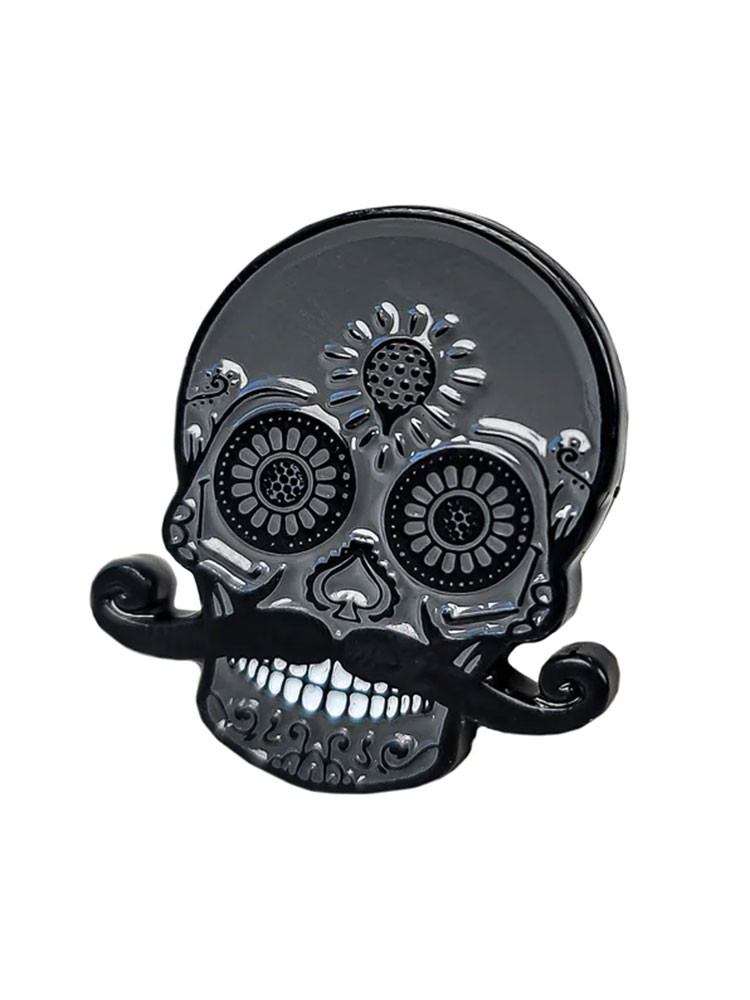 Pins & Aces Ball Marker Blackout Sugar Skull GolfBox